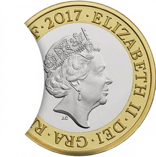 £2 Obverse Image minted in UNITED KINGDOM in 2017 (1971-up  -  Elizabeth II - Decimal Coinage)  - The Coin Database