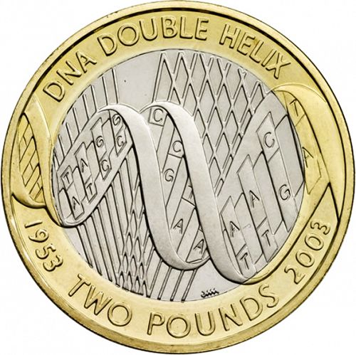 £2 Reverse Image minted in UNITED KINGDOM in 2003 (1971-up  -  Elizabeth II - Decimal Coinage)  - The Coin Database