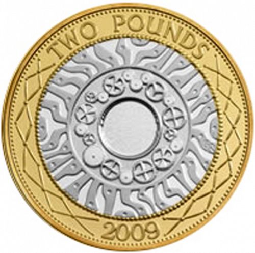 £2 Reverse Image minted in UNITED KINGDOM in 2009 (1971-up  -  Elizabeth II - Decimal Coinage)  - The Coin Database