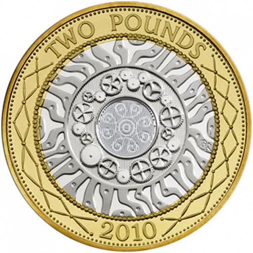 £2 Reverse Image minted in UNITED KINGDOM in 2010 (1971-up  -  Elizabeth II - Decimal Coinage)  - The Coin Database
