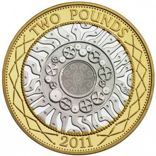 £2 Reverse Image minted in UNITED KINGDOM in 2011 (1971-up  -  Elizabeth II - Decimal Coinage)  - The Coin Database