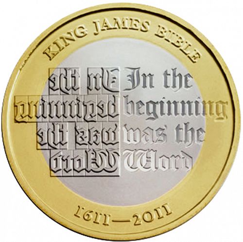 £2 Reverse Image minted in UNITED KINGDOM in 2011 (1971-up  -  Elizabeth II - Decimal Coinage)  - The Coin Database
