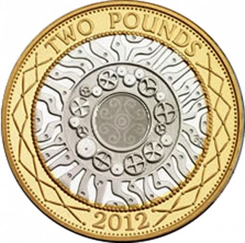 £2 Reverse Image minted in UNITED KINGDOM in 2012 (1971-up  -  Elizabeth II - Decimal Coinage)  - The Coin Database