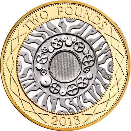 £2 Reverse Image minted in UNITED KINGDOM in 2013 (1971-up  -  Elizabeth II - Decimal Coinage)  - The Coin Database
