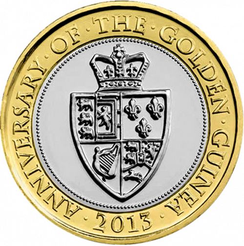 £2 Reverse Image minted in UNITED KINGDOM in 2013 (1971-up  -  Elizabeth II - Decimal Coinage)  - The Coin Database