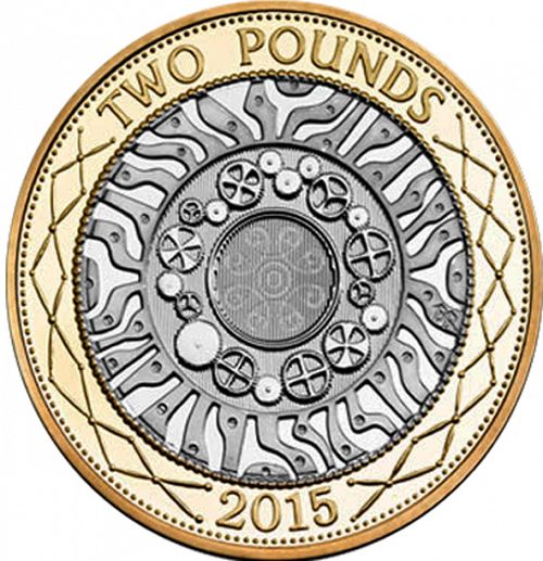 £2 Reverse Image minted in UNITED KINGDOM in 2015 (1971-up  -  Elizabeth II - Decimal Coinage)  - The Coin Database