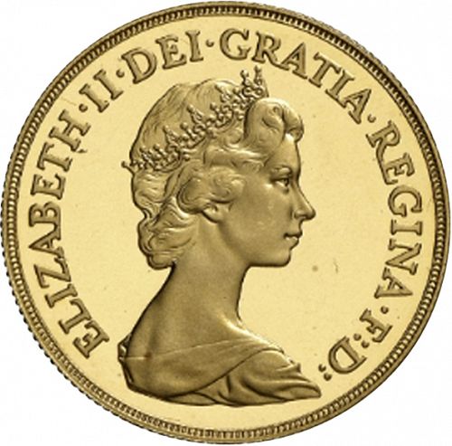 Two Pounds Obverse Image minted in UNITED KINGDOM in 1980 (1953-up  -  Elizabeth II - Sovereign)  - The Coin Database