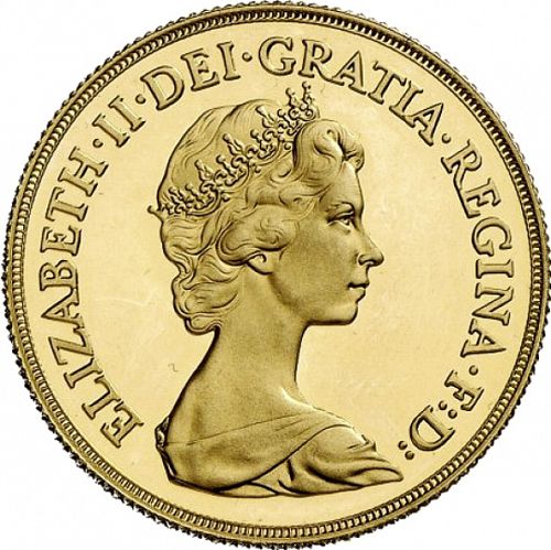 Two Pounds Obverse Image minted in UNITED KINGDOM in 1982 (1953-up  -  Elizabeth II - Sovereign)  - The Coin Database
