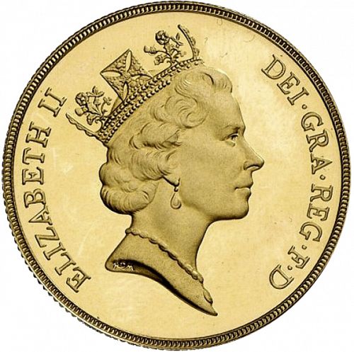 Two Pounds Obverse Image minted in UNITED KINGDOM in 1987 (1953-up  -  Elizabeth II - Sovereign)  - The Coin Database