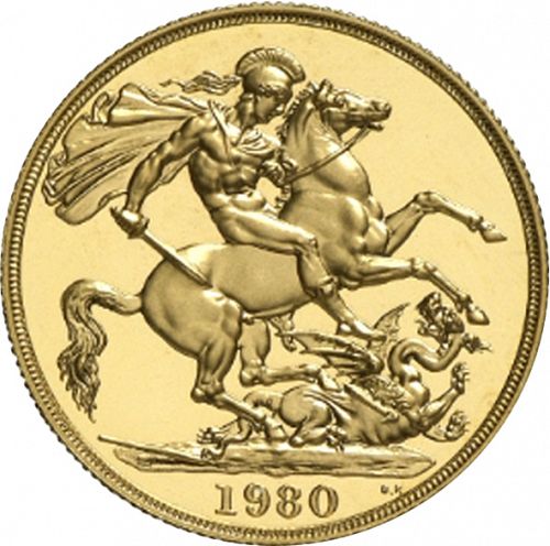Two Pounds Reverse Image minted in UNITED KINGDOM in 1980 (1953-up  -  Elizabeth II - Sovereign)  - The Coin Database