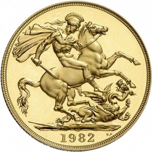 Two Pounds Reverse Image minted in UNITED KINGDOM in 1982 (1953-up  -  Elizabeth II - Sovereign)  - The Coin Database