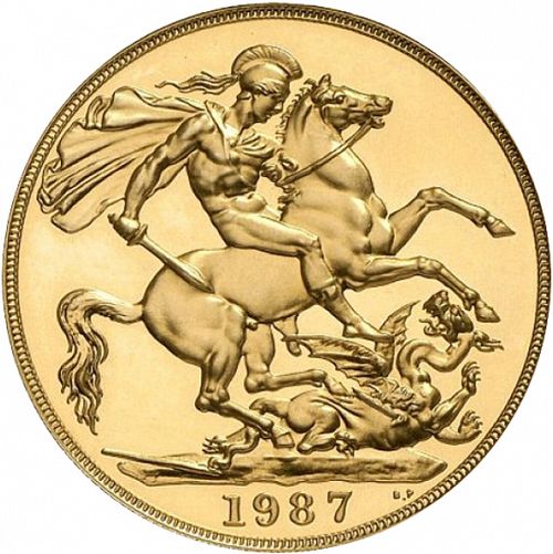 Two Pounds Reverse Image minted in UNITED KINGDOM in 1987 (1953-up  -  Elizabeth II - Sovereign)  - The Coin Database