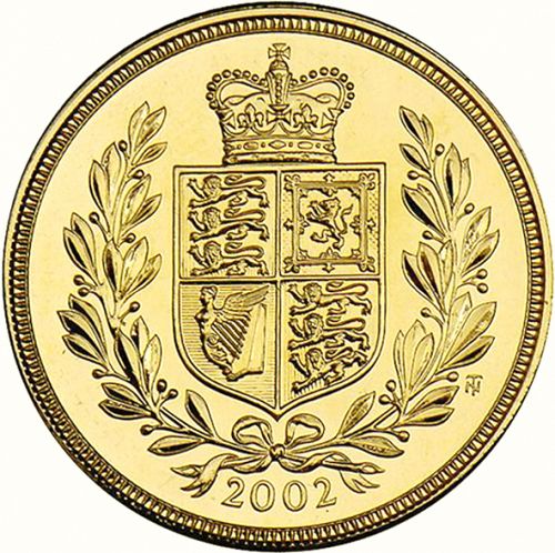 Two Pounds Reverse Image minted in UNITED KINGDOM in 2002 (1953-up  -  Elizabeth II - Sovereign)  - The Coin Database
