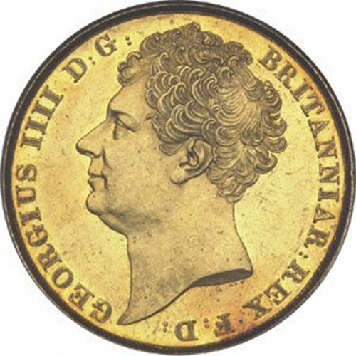 Two Pounds Obverse Image minted in UNITED KINGDOM in 1823 (1820-30 - George IV)  - The Coin Database