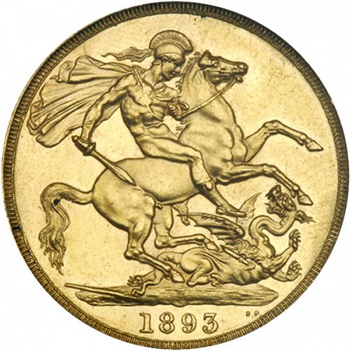 Two Pounds Reverse Image minted in UNITED KINGDOM in 1893 (1837-01  -  Victoria)  - The Coin Database
