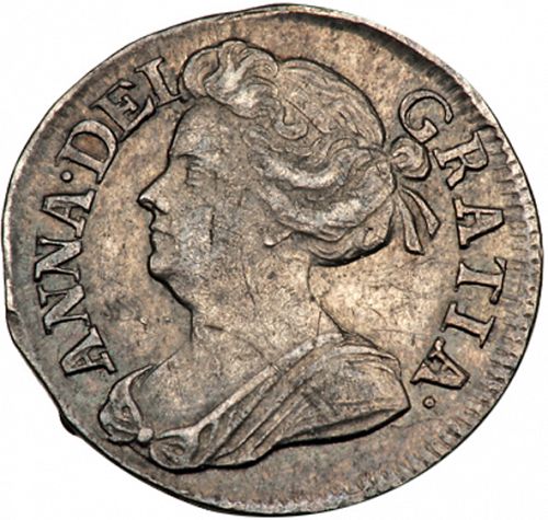 Twopence Obverse Image minted in UNITED KINGDOM in 1709 (1701-14 - Anne)  - The Coin Database
