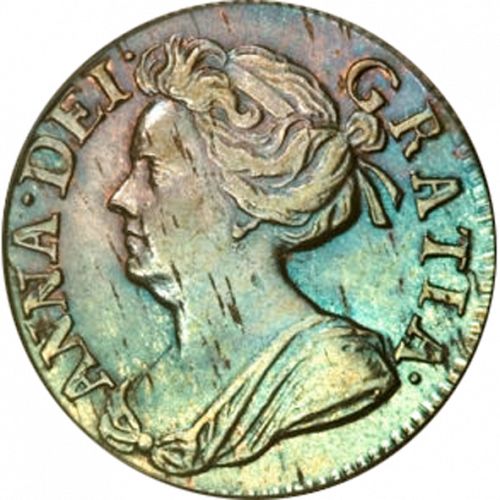 Twopence Obverse Image minted in UNITED KINGDOM in 1710 (1701-14 - Anne)  - The Coin Database