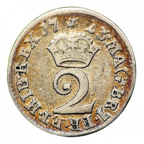 Twopence Reverse Image minted in UNITED KINGDOM in 1723 (1714-27 - George I)  - The Coin Database