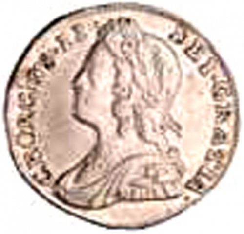 Twopence Obverse Image minted in UNITED KINGDOM in 1732 (1727-60 - George II)  - The Coin Database