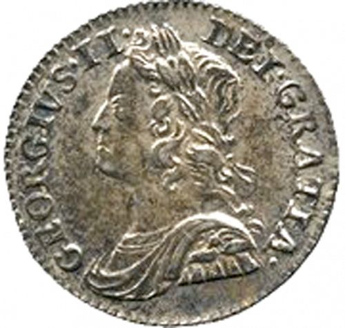 Twopence Obverse Image minted in UNITED KINGDOM in 1746 (1727-60 - George II)  - The Coin Database