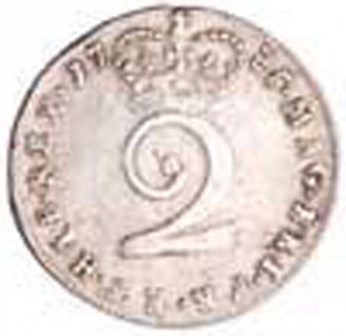 Twopence Reverse Image minted in UNITED KINGDOM in 1735 (1727-60 - George II)  - The Coin Database