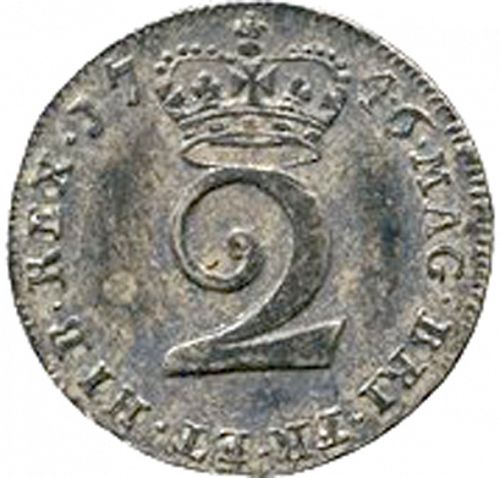 Twopence Reverse Image minted in UNITED KINGDOM in 1746 (1727-60 - George II)  - The Coin Database