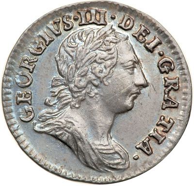 Twopence Obverse Image minted in UNITED KINGDOM in 1763 (1760-20 - George III)  - The Coin Database