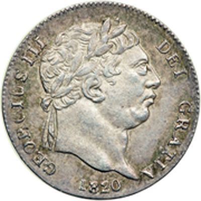 Twopence Obverse Image minted in UNITED KINGDOM in 1820 (1760-20 - George III - New coinage)  - The Coin Database
