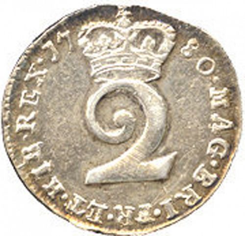 Twopence Reverse Image minted in UNITED KINGDOM in 1780 (1760-20 - George III)  - The Coin Database