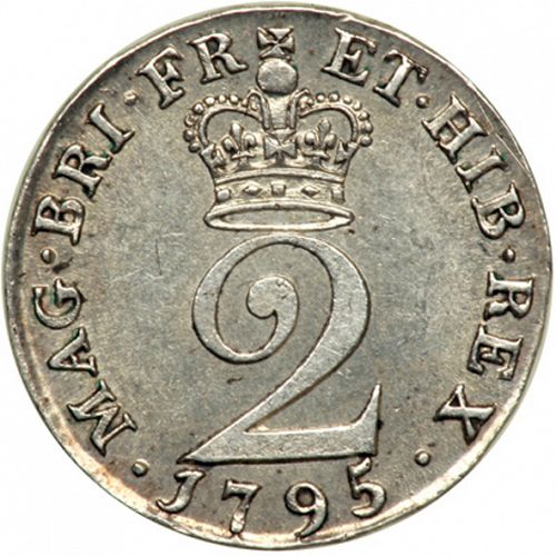 Twopence Reverse Image minted in UNITED KINGDOM in 1795 (1760-20 - George III)  - The Coin Database