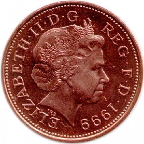 2p Obverse Image minted in UNITED KINGDOM in 1999 (1971-up  -  Elizabeth II - Decimal Coinage)  - The Coin Database