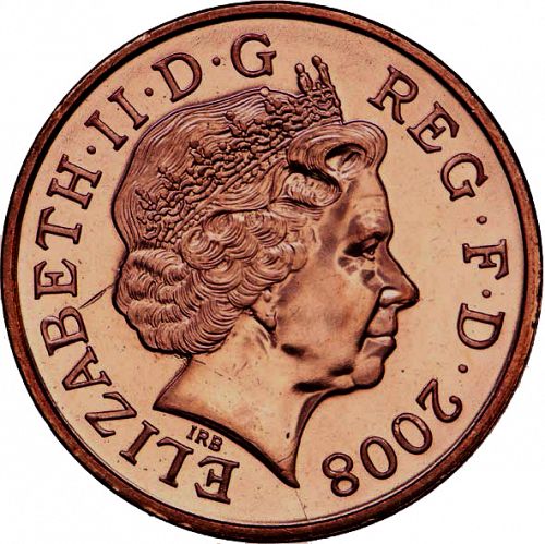 2p Obverse Image minted in UNITED KINGDOM in 2008 (1971-up  -  Elizabeth II - Decimal Coinage)  - The Coin Database