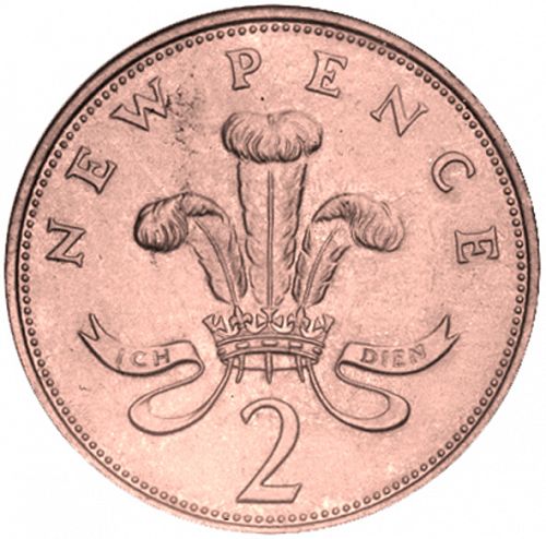 2p Reverse Image minted in UNITED KINGDOM in 1975 (1971-up  -  Elizabeth II - Decimal Coinage)  - The Coin Database