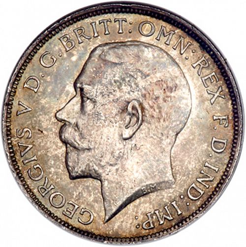 Florin Obverse Image minted in UNITED KINGDOM in 1913 (1910-36  -  George V)  - The Coin Database