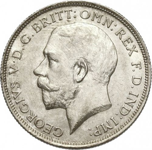 Florin Obverse Image minted in UNITED KINGDOM in 1918 (1910-36  -  George V)  - The Coin Database