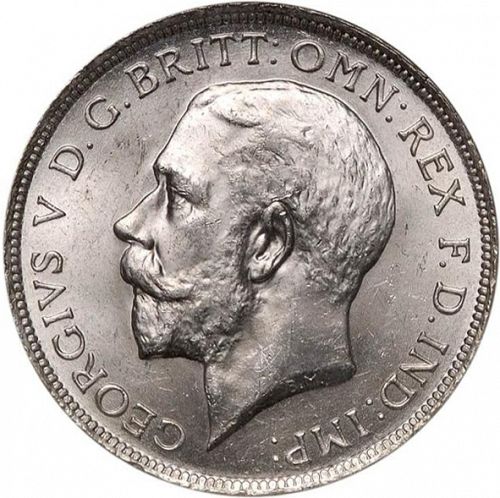 Florin Obverse Image minted in UNITED KINGDOM in 1919 (1910-36  -  George V)  - The Coin Database