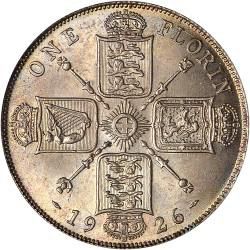 Florin Reverse Image minted in UNITED KINGDOM in 1926 (1910-36  -  George V)  - The Coin Database