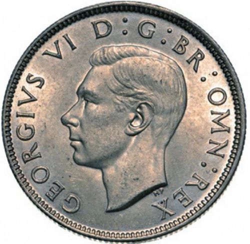 Florin Obverse Image minted in UNITED KINGDOM in 1944 (1937-52 - George VI)  - The Coin Database