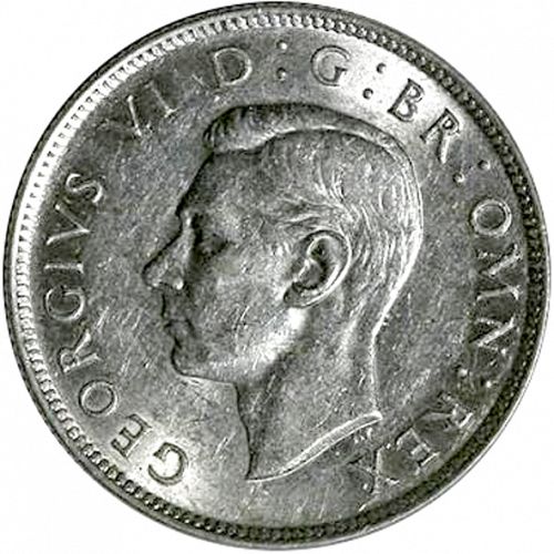 Florin Obverse Image minted in UNITED KINGDOM in 1945 (1937-52 - George VI)  - The Coin Database