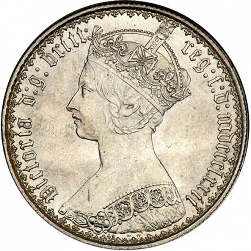 Florin Obverse Image minted in UNITED KINGDOM in 1872 (1837-01  -  Victoria)  - The Coin Database