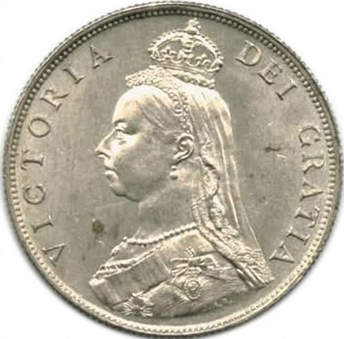 Florin Obverse Image minted in UNITED KINGDOM in 1887 (1837-01  -  Victoria)  - The Coin Database