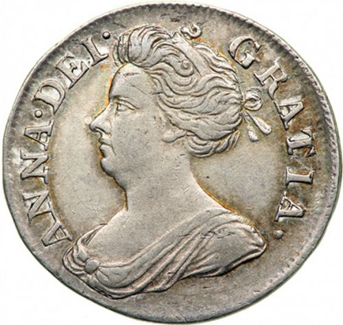 Threepence Obverse Image minted in UNITED KINGDOM in 1713 (1701-14 - Anne)  - The Coin Database