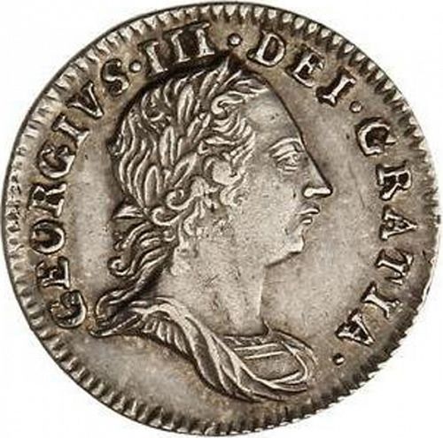 Threepence Obverse Image minted in UNITED KINGDOM in 1762 (1760-20 - George III)  - The Coin Database