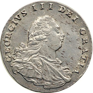 Threepence Obverse Image minted in UNITED KINGDOM in 1795 (1760-20 - George III)  - The Coin Database