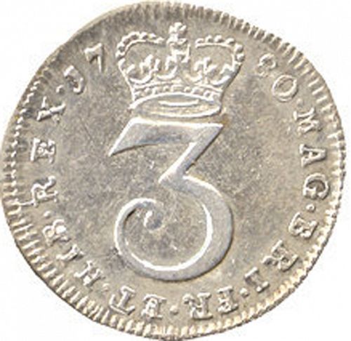 Threepence Reverse Image minted in UNITED KINGDOM in 1780 (1760-20 - George III)  - The Coin Database