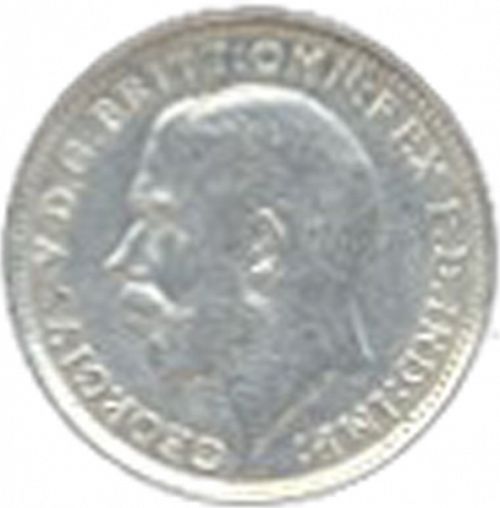 Threepence Obverse Image minted in UNITED KINGDOM in 1919 (1910-36  -  George V)  - The Coin Database