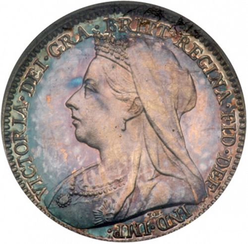 Threepence Obverse Image minted in UNITED KINGDOM in 1893 (1837-01  -  Victoria)  - The Coin Database