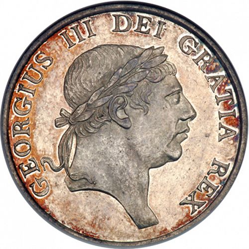 Three Shillings Obverse Image minted in UNITED KINGDOM in 1812 (1760-20 - George III)  - The Coin Database