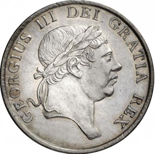 Three Shillings Obverse Image minted in UNITED KINGDOM in 1813 (1760-20 - George III)  - The Coin Database