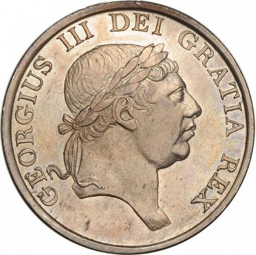 Three Shillings Obverse Image minted in UNITED KINGDOM in 1815 (1760-20 - George III)  - The Coin Database